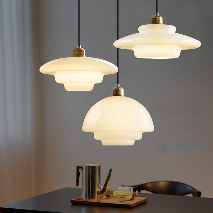 Minimalistyczna Nowoczesna Biała Lampa Wisząca