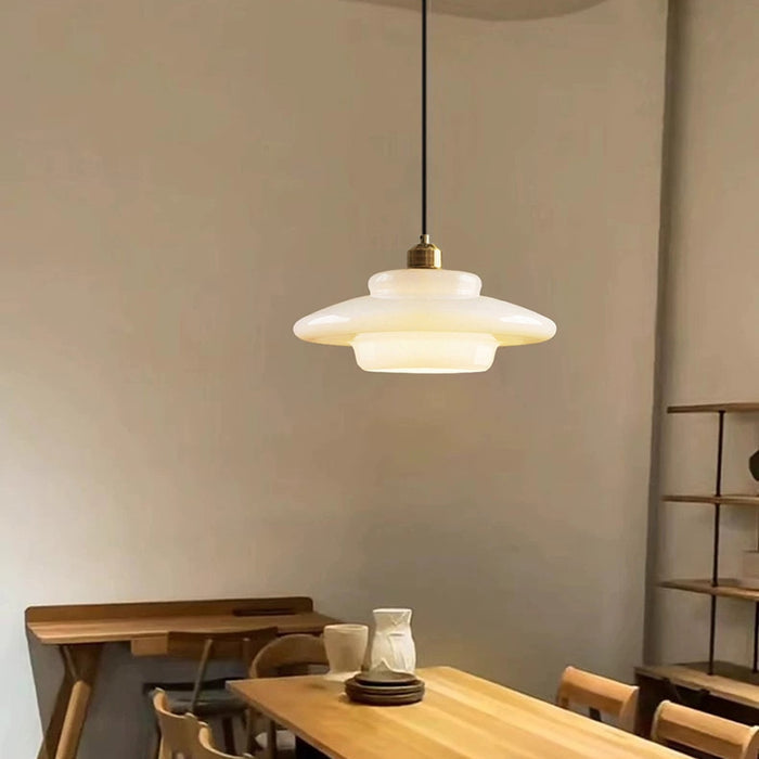 Minimalistyczna Nowoczesna Biała Lampa Wisząca