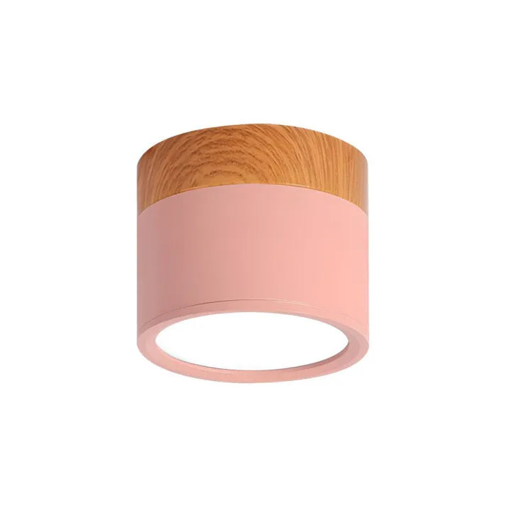 Minimalistyczna cylindryczna lampa sufitowa LED