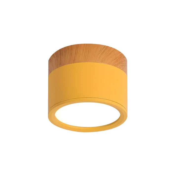 Minimalistyczna cylindryczna lampa sufitowa LED