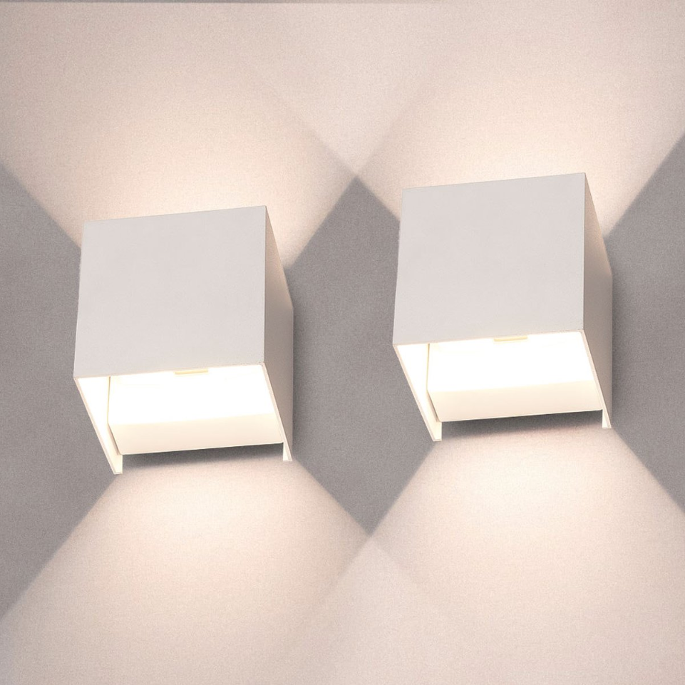 2 sztuki Minimalistyczna nowoczesna lampa ścienna LED