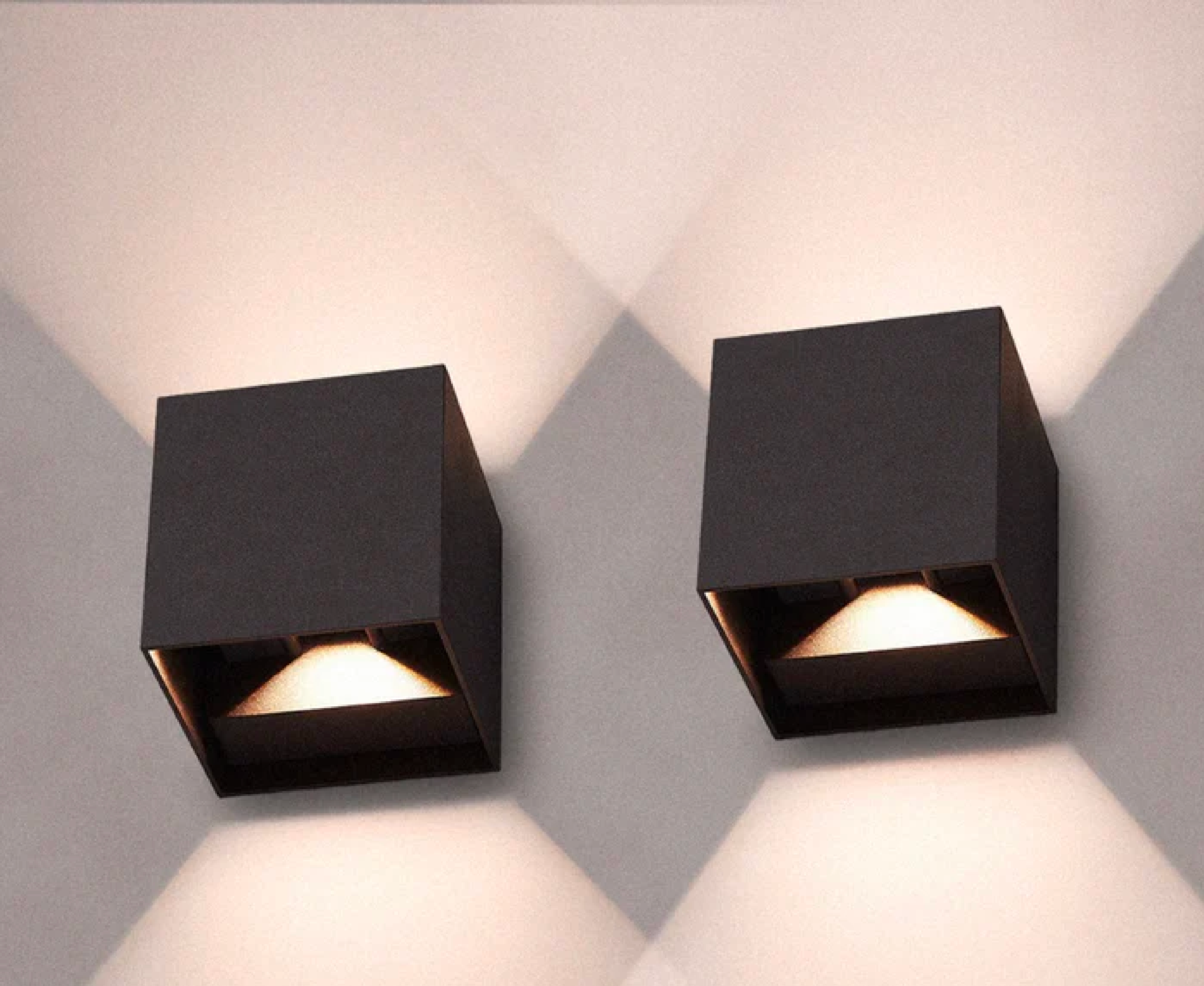 2 sztuki Minimalistyczna nowoczesna lampa ścienna LED
