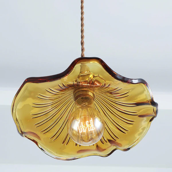 Elegancka lampa wisząca z motywem kwiatowym inspirowana hibiskusem
