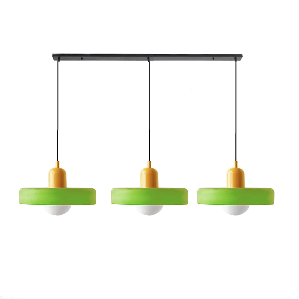 Nowoczesna potrójna lampa wisząca