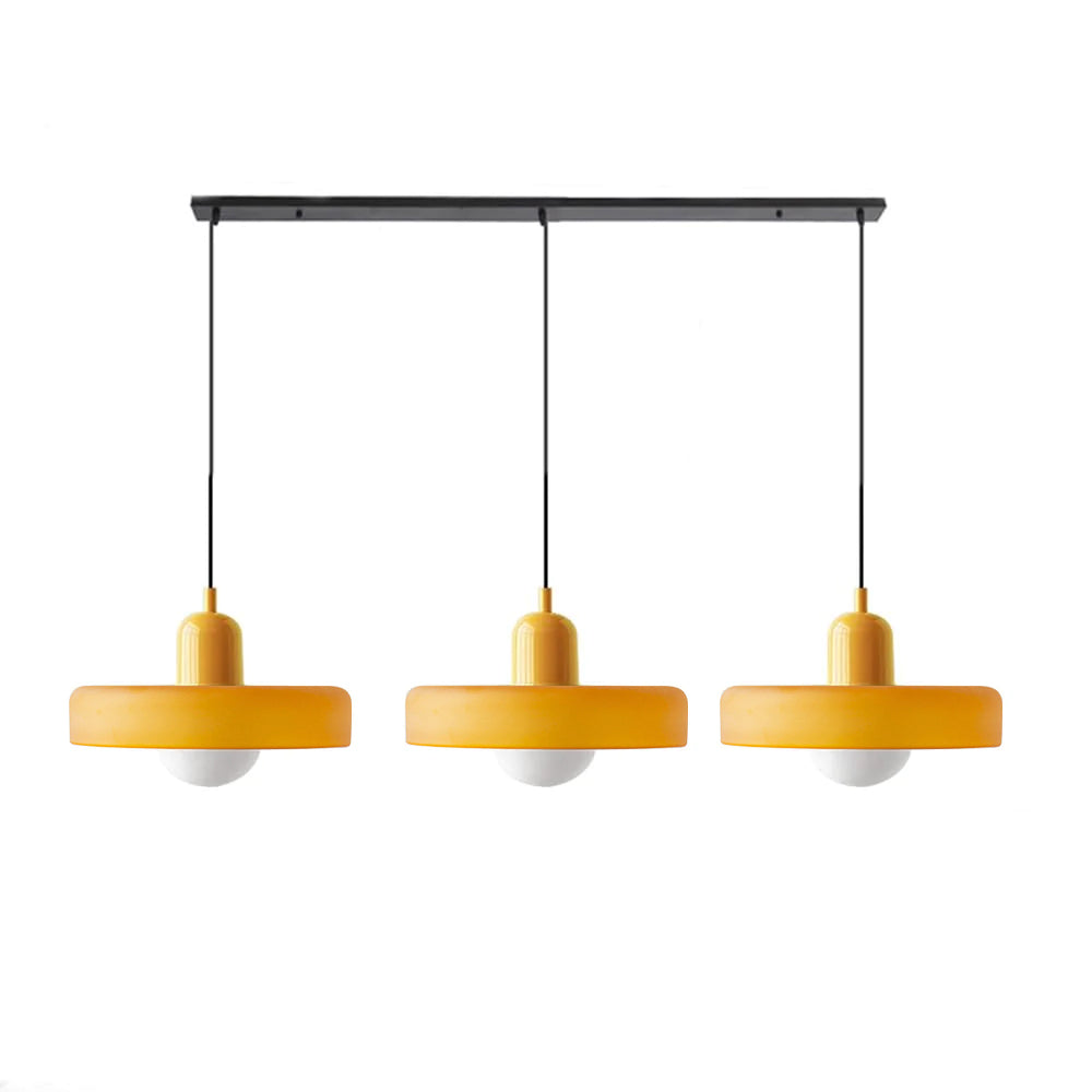 Nowoczesna potrójna lampa wisząca