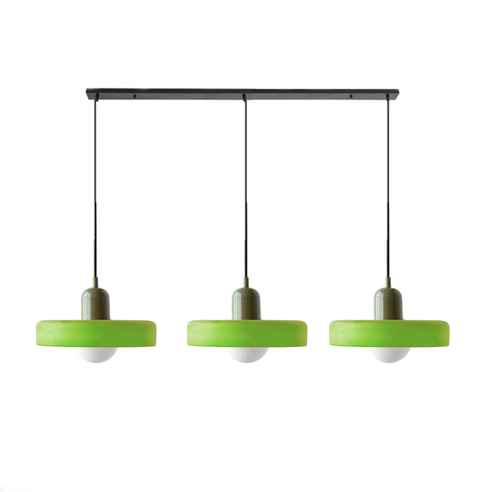 Nowoczesna potrójna lampa wisząca
