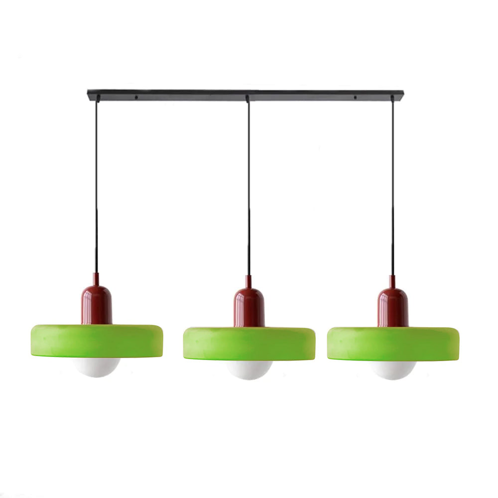 Nowoczesna potrójna lampa wisząca