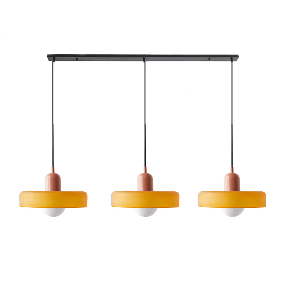 Nowoczesna potrójna lampa wisząca