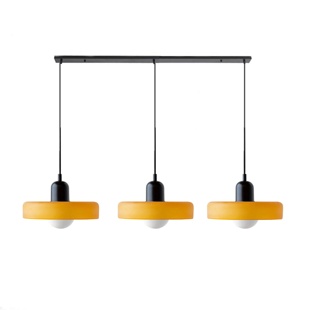 Nowoczesna potrójna lampa wisząca