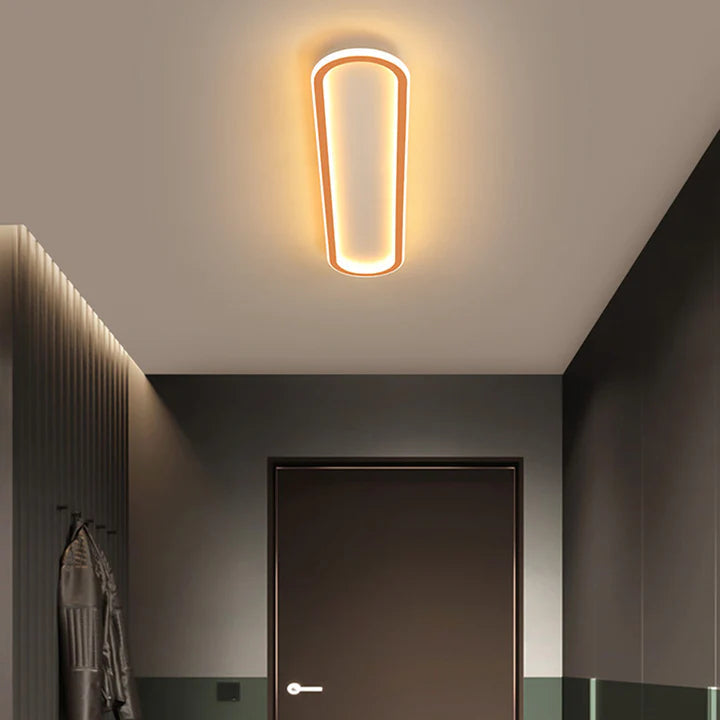 Nowoczesna elegancka owalna lampa sufitowa LED do przedpokojów
