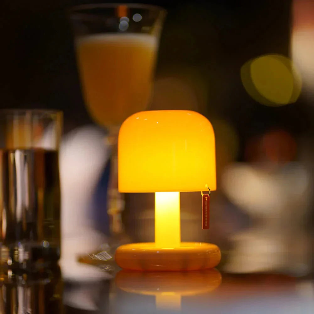 Przenośna miniaturowa lampa stołowa Zachód słońca