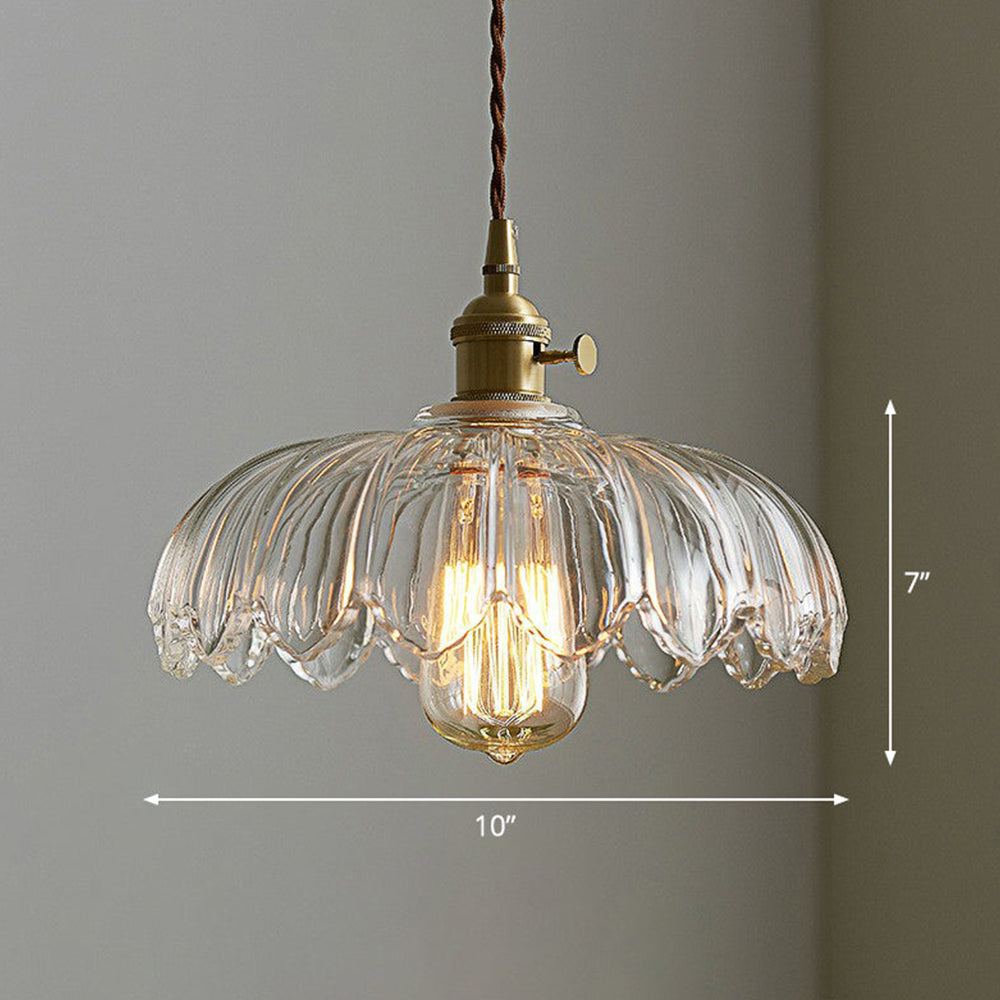 Lampa wisząca w kształcie kwiatów w stylu vintage