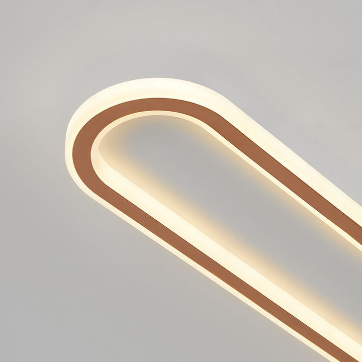 Nowoczesna elegancka owalna lampa sufitowa LED do przedpokojów
