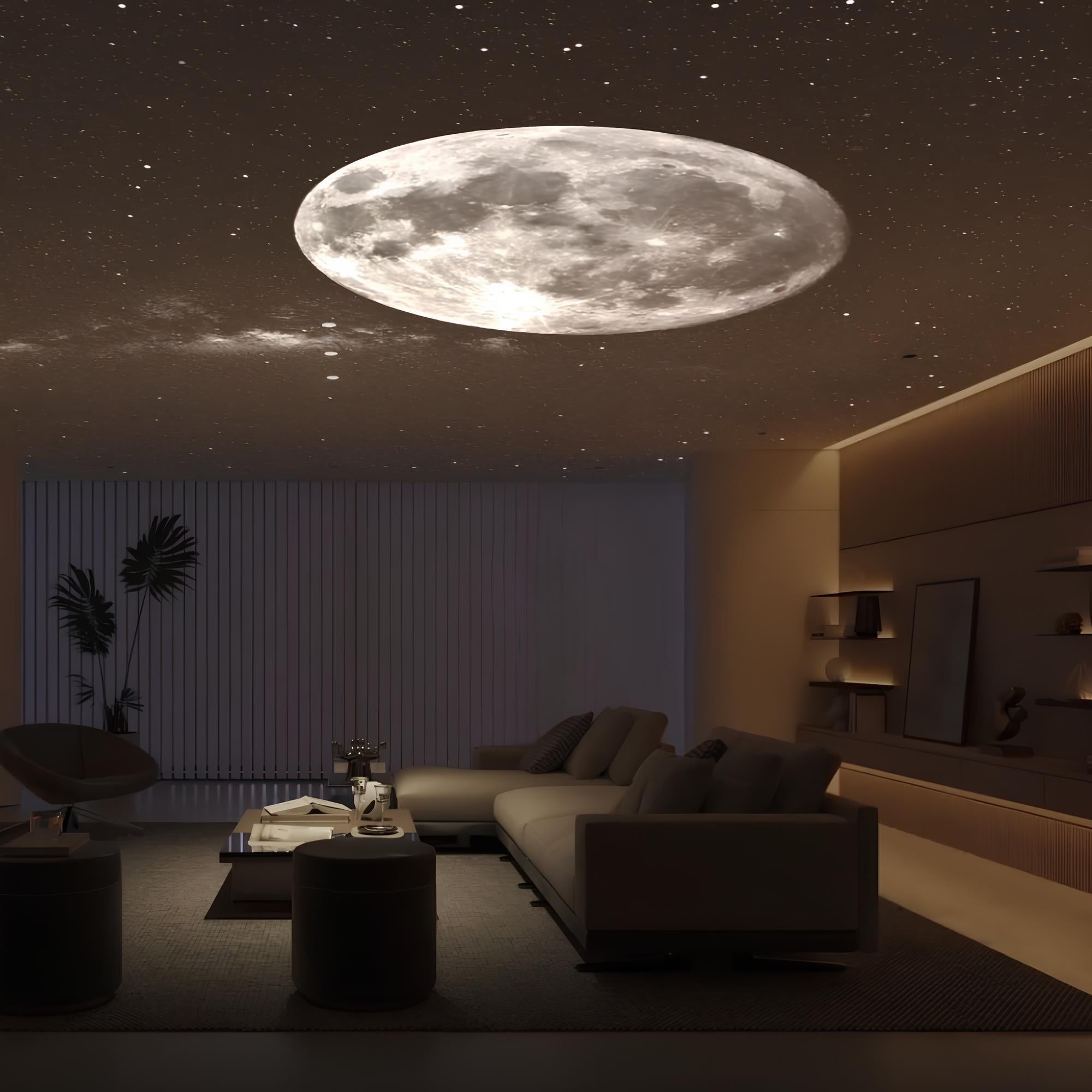Lampa projektora z efektem księżyca i zachodu słońca