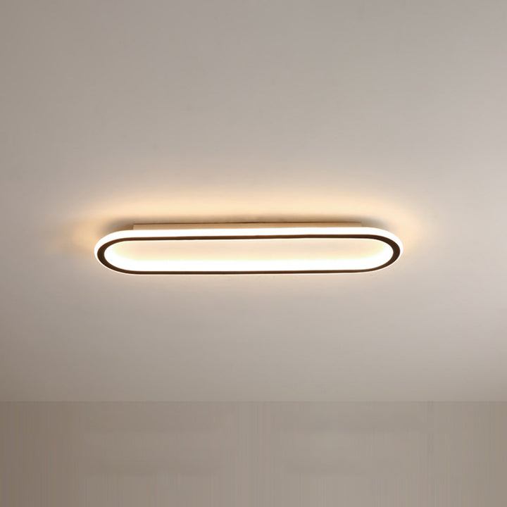 Nowoczesna elegancka owalna lampa sufitowa LED do przedpokojów