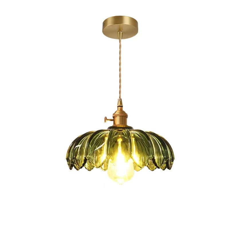 Lampa wisząca w kształcie kwiatów w stylu vintage