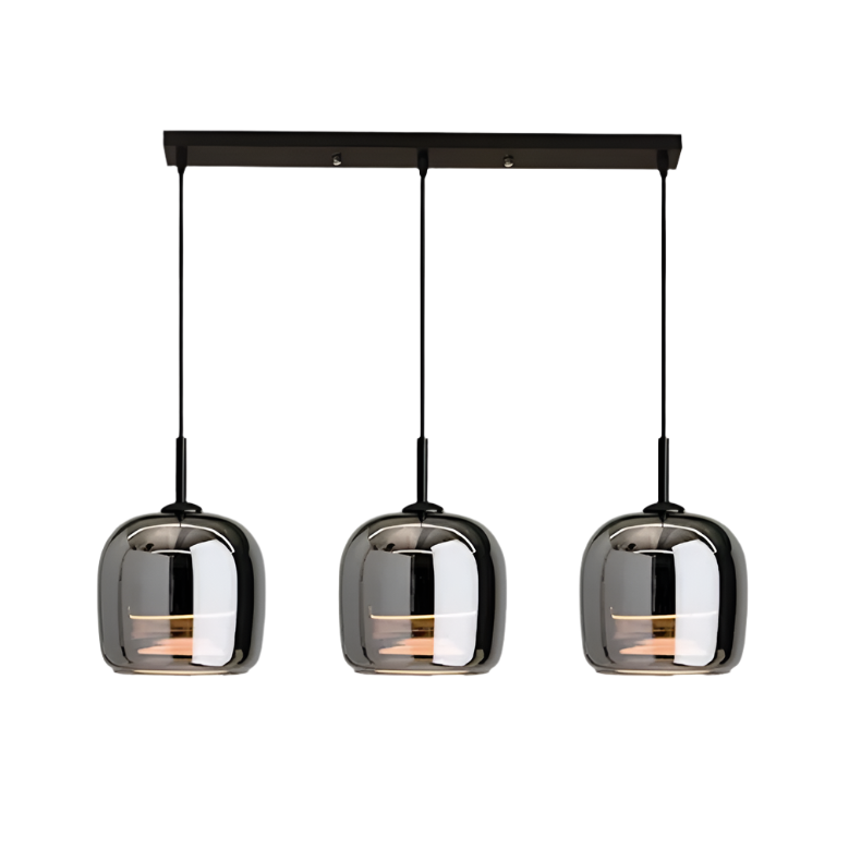 Czarna lampa wisząca w stylu skandynawskim