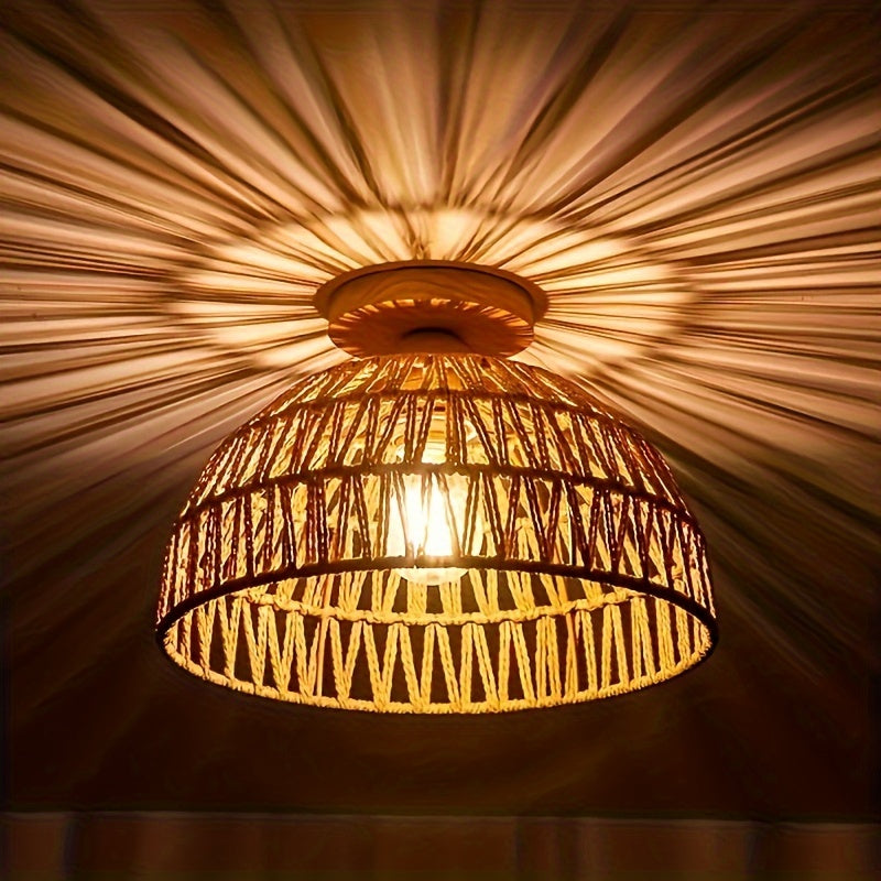 Lampa sufitowa półwpuszczana w stylu bohemy