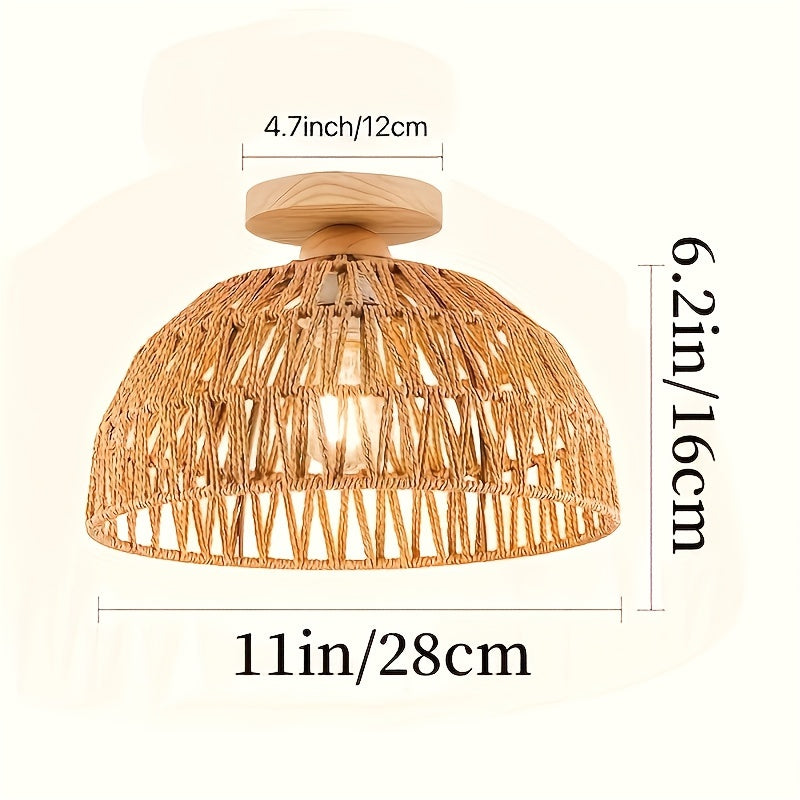 Lampa sufitowa półwpuszczana w stylu bohemy