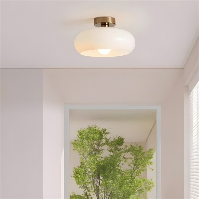 Okrągłe lampy sufitowe w stylu vintage