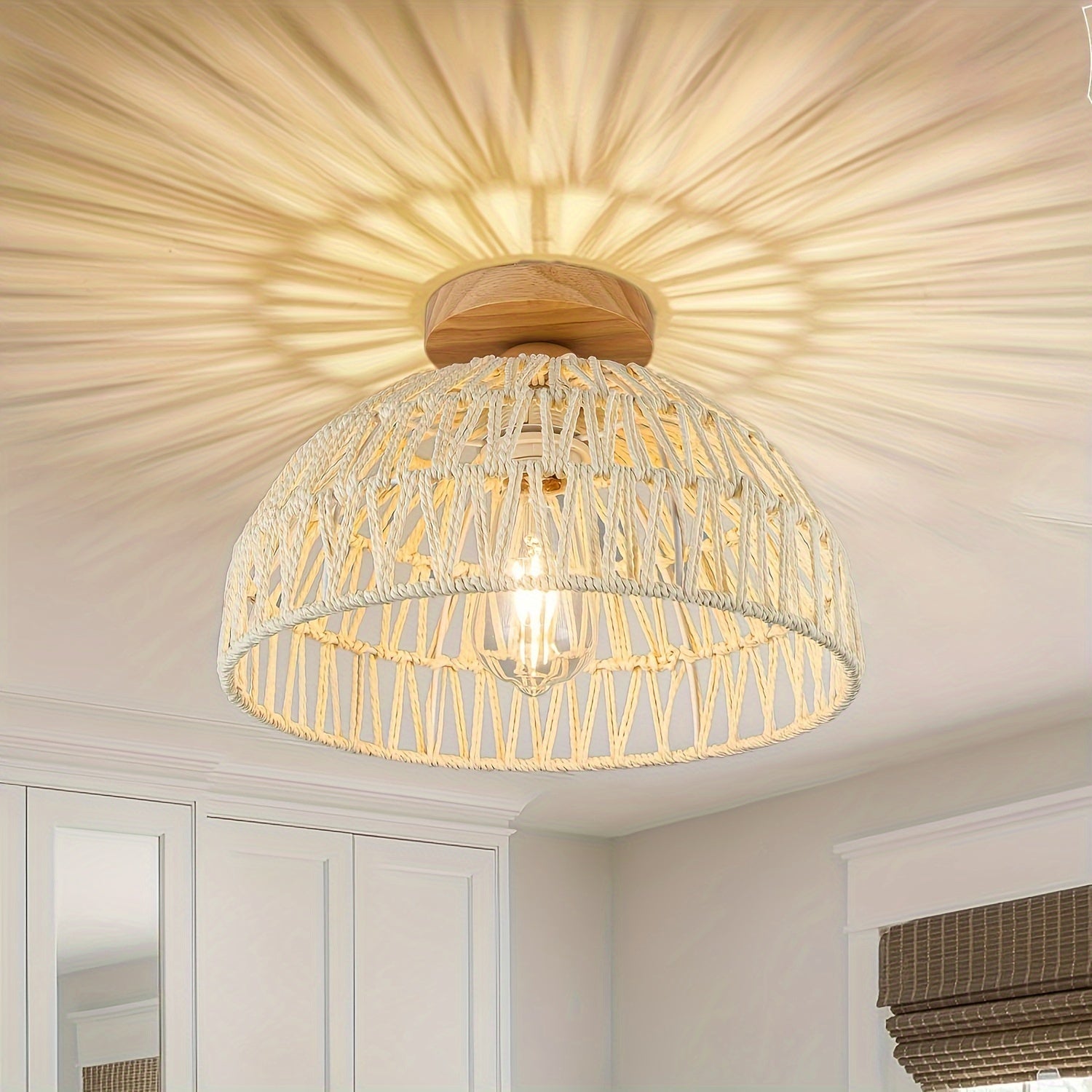Lampa sufitowa półwpuszczana w stylu bohemy
