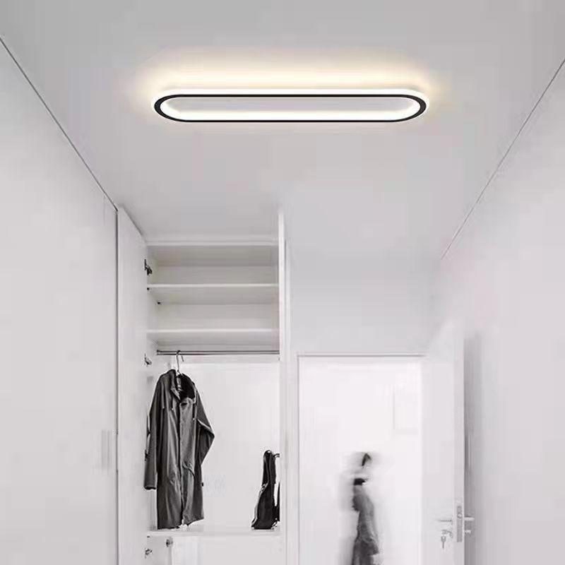Nowoczesna elegancka owalna lampa sufitowa LED do przedpokojów
