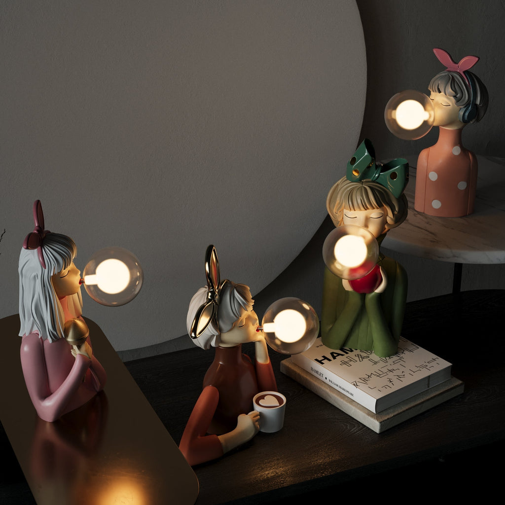 Nowoczesna artystyczna lampa stołowa designerska
