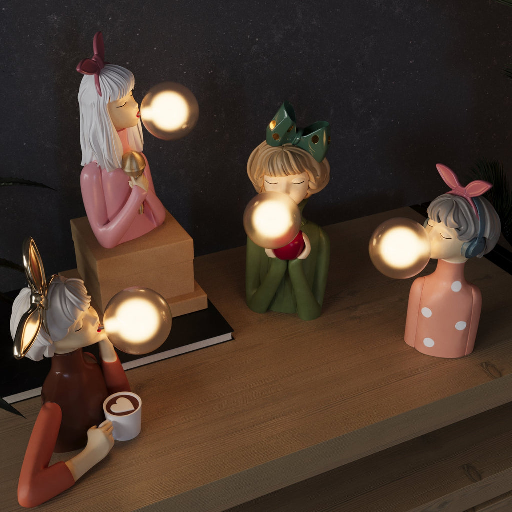 Nowoczesna artystyczna lampa stołowa designerska