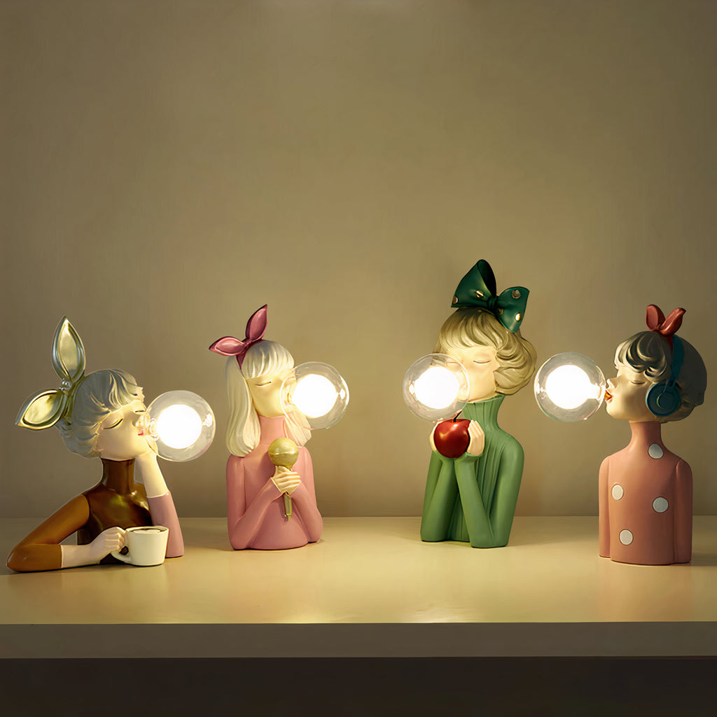 Nowoczesna artystyczna lampa stołowa designerska