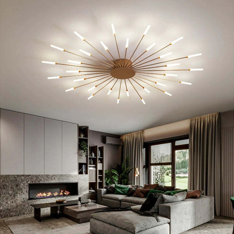 Dekoracyjna lampa sufitowa LED z fajerwerkami