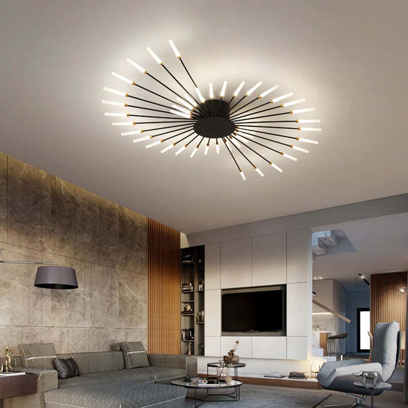 Dekoracyjna lampa sufitowa LED z fajerwerkami