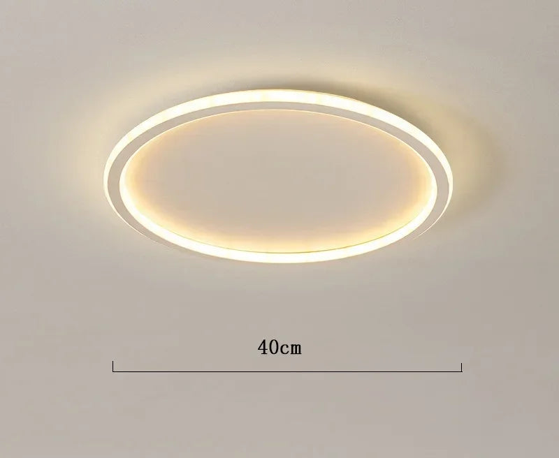 Minimalistyczna okrągła skandynawska lampa sufitowa