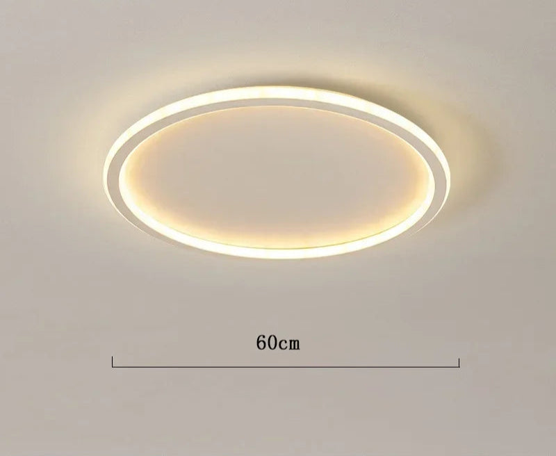Minimalistyczna okrągła skandynawska lampa sufitowa