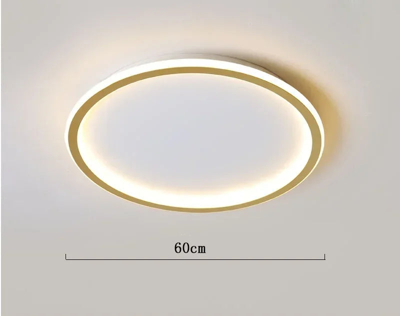 Minimalistyczna okrągła skandynawska lampa sufitowa