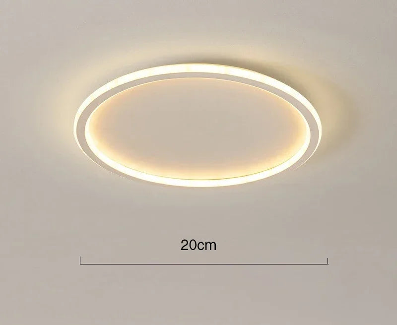 Minimalistyczna okrągła skandynawska lampa sufitowa