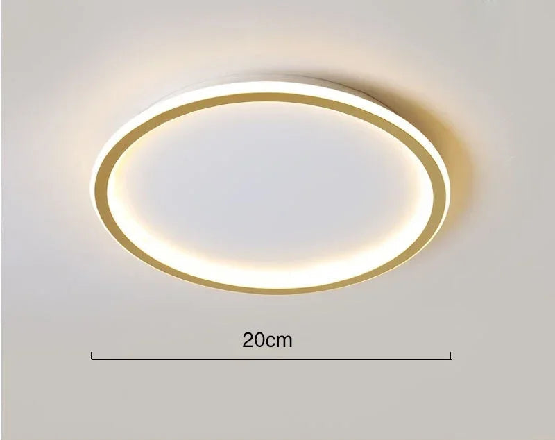 Minimalistyczna okrągła skandynawska lampa sufitowa