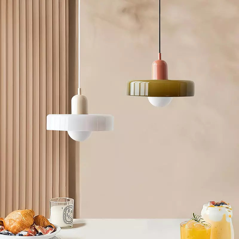 Artystyczna kolorowa lampa wisząca