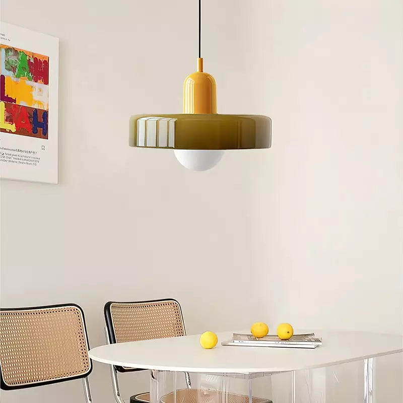 Artystyczna kolorowa lampa wisząca