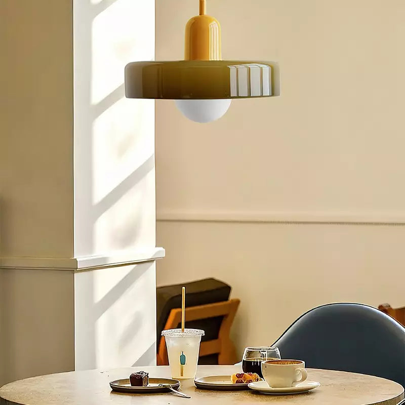 Artystyczna kolorowa lampa wisząca