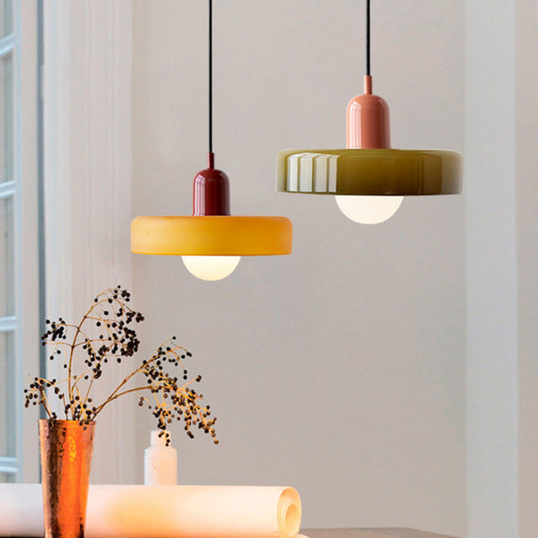 Artystyczna kolorowa lampa wisząca