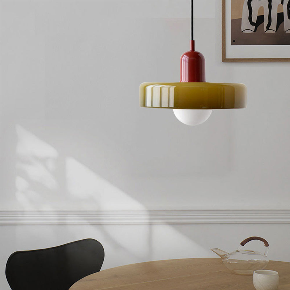 Artystyczna kolorowa lampa wisząca