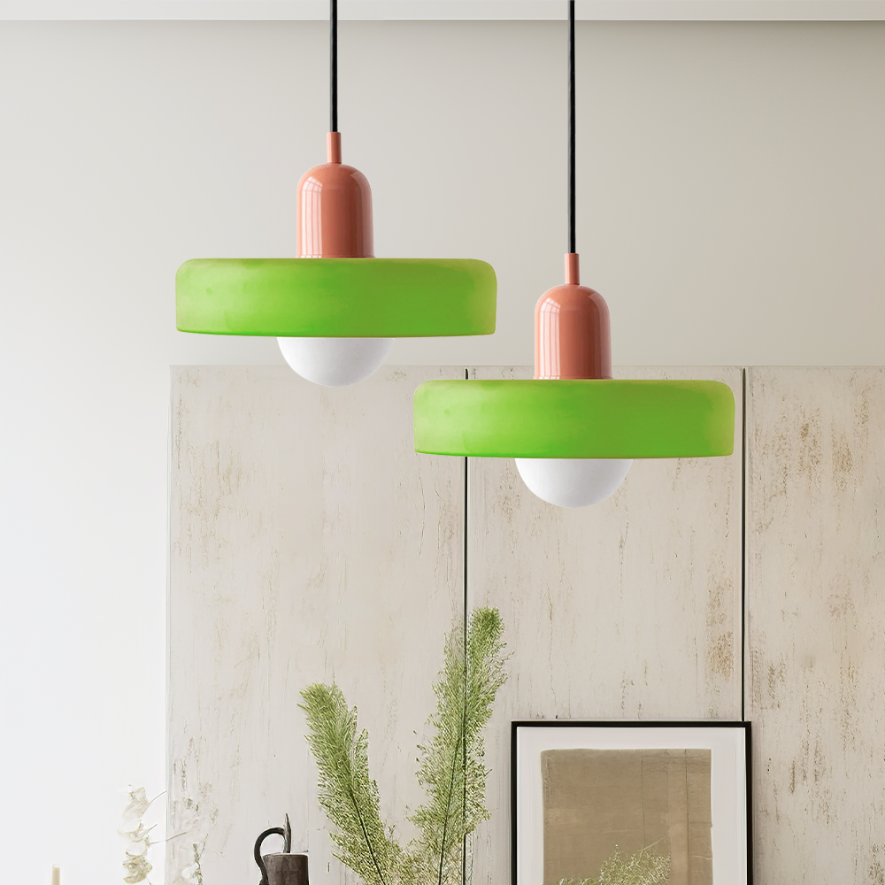 Artystyczna kolorowa lampa wisząca