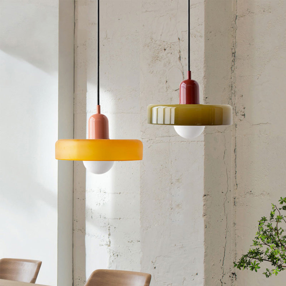 Artystyczna kolorowa lampa wisząca