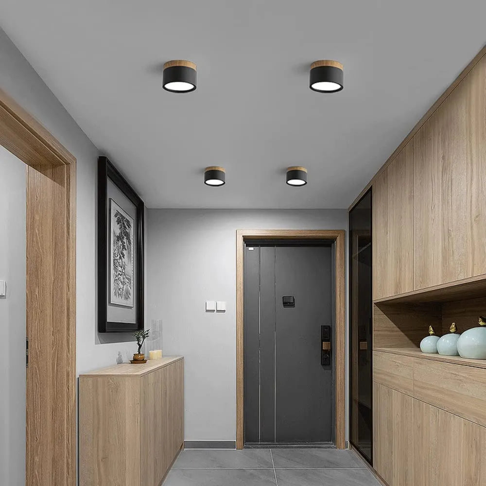 Minimalistyczna cylindryczna lampa sufitowa LED