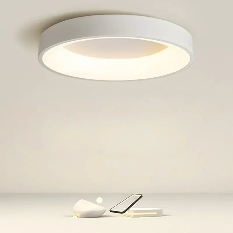 Minimalistyczna skandynawska lampa sufitowa LED halo