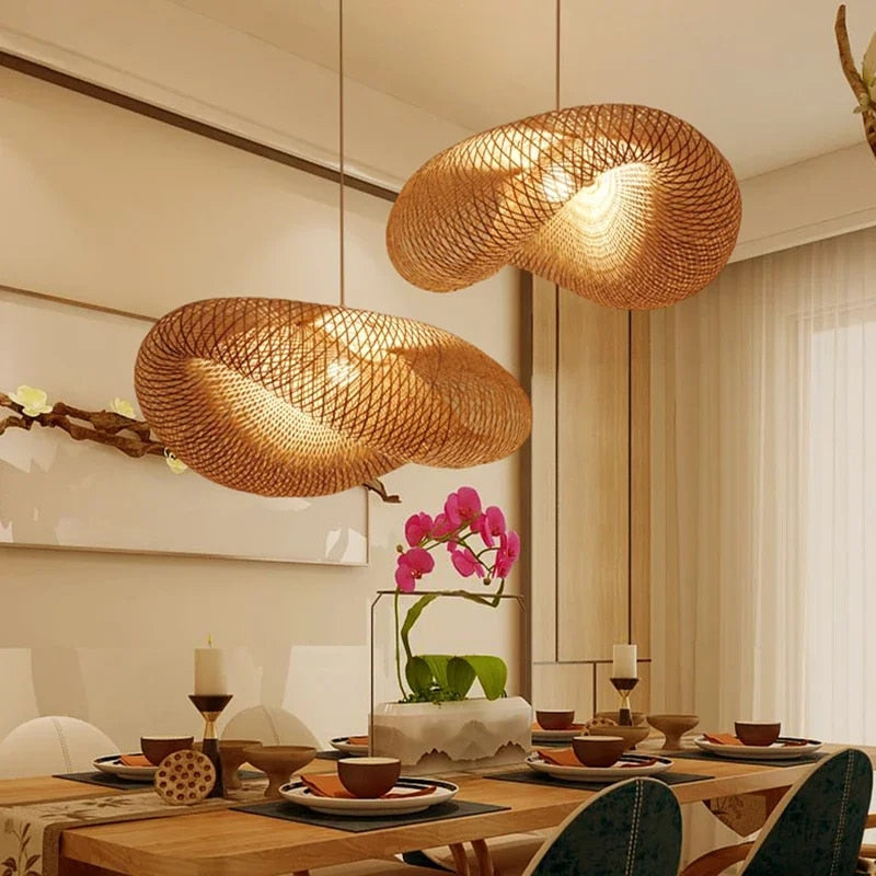 Wisząca lampa wisząca inspirowana stylem boho