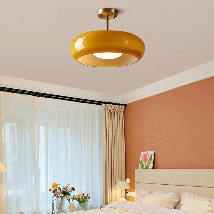 Lampy sufitowe w stylu vintage z kopułą