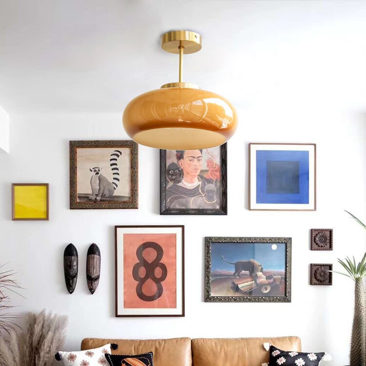 Lampy sufitowe w stylu vintage z kopułą