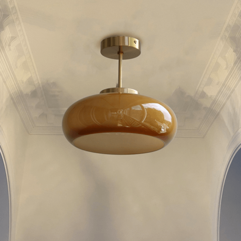 Lampy sufitowe w stylu vintage z kopułą