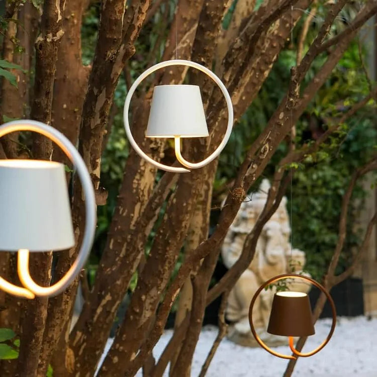 Akumulatorowa minimalistyczna przenośna lampa wisząca LED